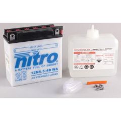 Nitro Accu 12N5.5-4B conventioneel met zuur