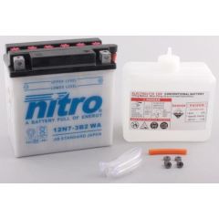 Nitro Accu 12N7-3B-2 conventioneel met zuur