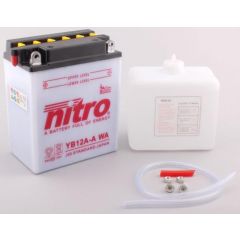 Nitro Accu YB12A-A conventioneel met zuur