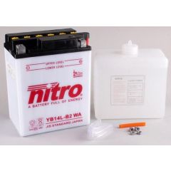 Nitro Accu YB14L-B2 conventioneel met zuur