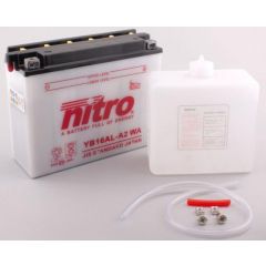 Nitro Accu YB16AL-A2 conventioneel met zuur