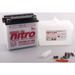 Nitro Accu YB16B-A1 conventioneel met zuur
