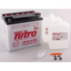 Nitro Accu YB16L-B conventioneel met zuur