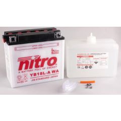 Nitro Accu YB18L-A conventioneel met zuur
