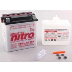 Nitro Accu YB9L-A2 conventioneel met zuur