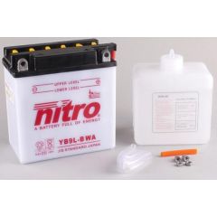 Nitro Accu YB9L-B conventioneel met zuur