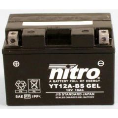 Nitro Gel Accu YT12A-BS onderhoudsvrij