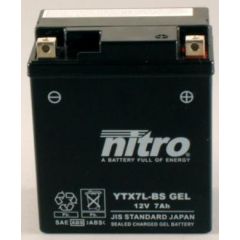Nitro Gel Accu YTX7L-BS onderhoudsvrij