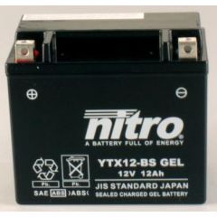 Nitro Gel Accu YTX12-BS onderhoudsvrij