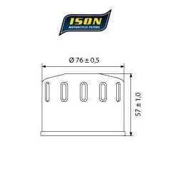 ISON olie filter 160