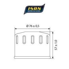 ISON olie filter 565