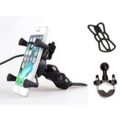 Claw X-Grip Telefoonhouder + USB Charger (universeel)