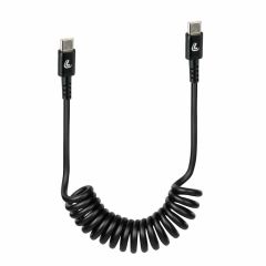 Optiline USB-C naar USB-C Spiraalkabel (100cm)