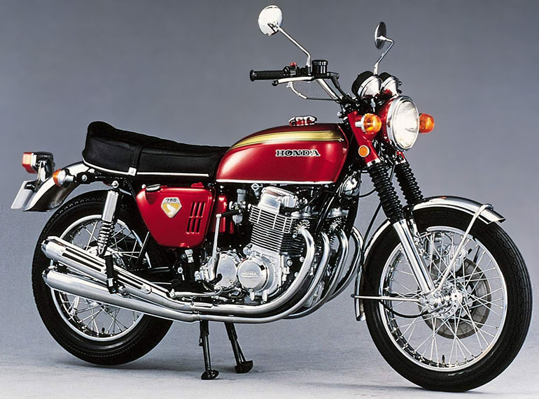 De eerste grote viercilinder Honda CB750 uit 1969