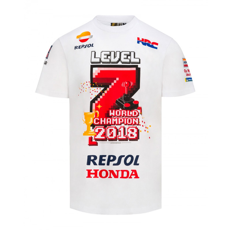 Marc Marquez MM93 2018 World Champ White T-shirt