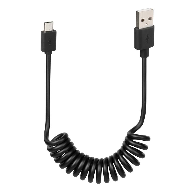 OptiLine Micro USB 1M spiraal kabel